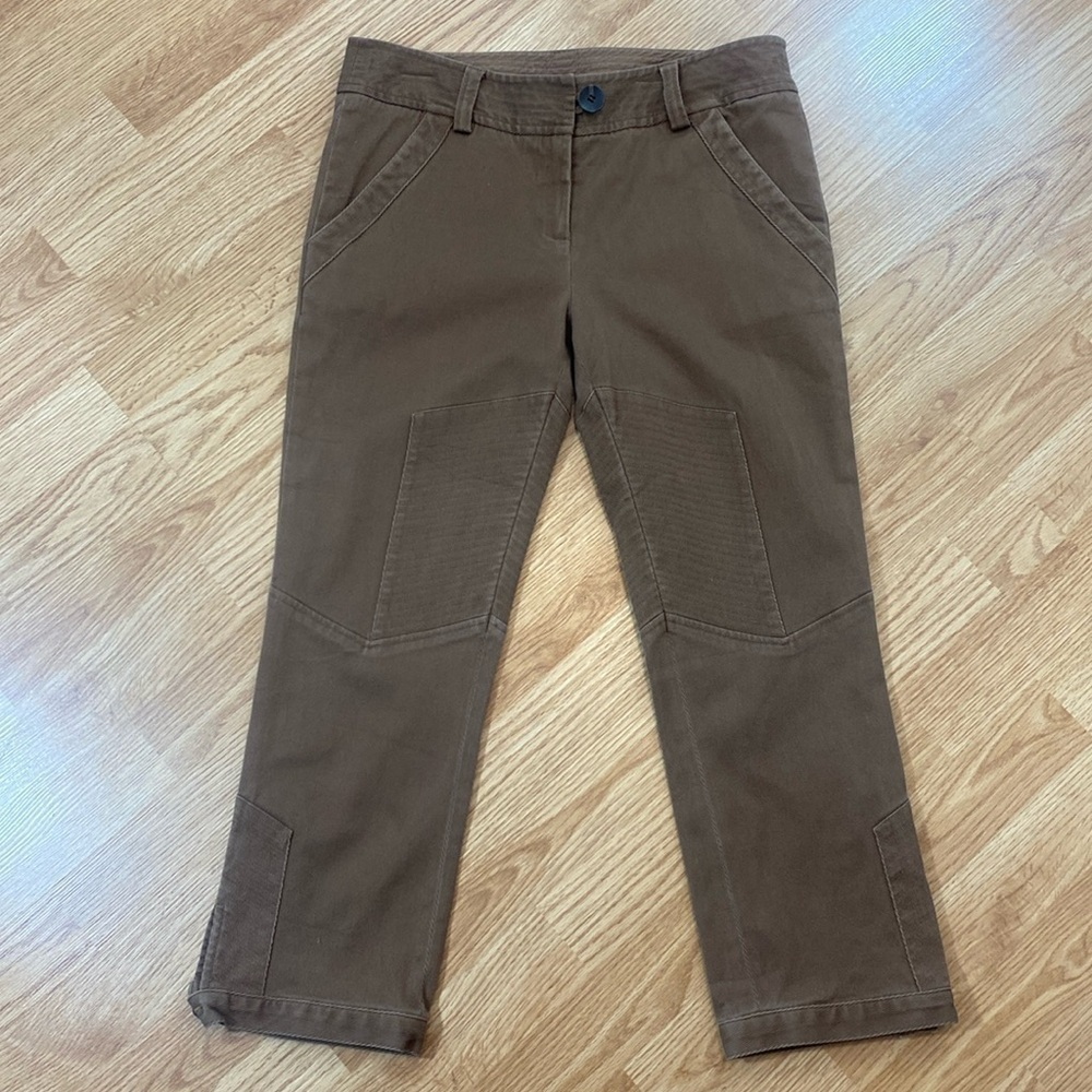 Diane Von Furstenberg Brown Cotton Capris